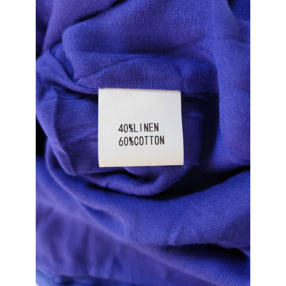 PRINCESS POLLY Sinclair Oversized Playsuit Romper Blue Small Linen Blend NWT - Picture 11 of 11